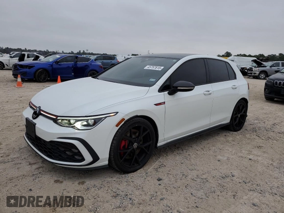 2024 Volkswagen GTI 380 SE с VIN WVW2A7CD5RW225277, выставлен на аукционе Copart как лот 45757615 с пробегом 9 691 миль миль и Чистый • Clean title. История ставок и продаж доступна на DreamBid. Изображение 1.