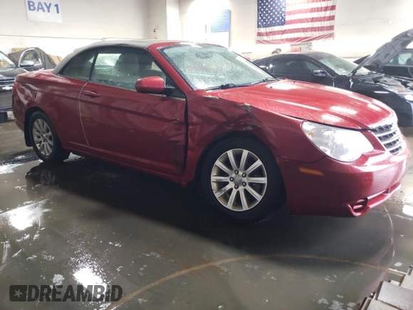 2010 Chrysler Sebring Touring with VIN 1C3BC5ED3AN116259, listed as a Copart auction lot 79181104 with 58,007 mi miles and Salvage Title. Bid and sale history available at carsss.com. Image 4.