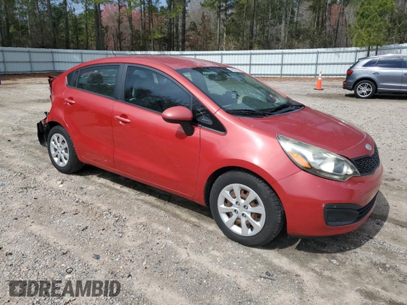 2013 Kia Rio LX with VIN KNADM4A36D6209894, listed as a Copart auction lot 49014515 with 155,920 mi miles and Salvage Title. Bid and sale history available at carsss.com. Image 4.