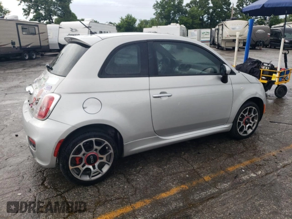 2013 FIAT 500 Sport with VIN 3C3CFFBR5DT709384, listed as a Copart auction lot 62502455 with 86,136 mi miles and Salvage title. Bid and sale history available at DreamBid. Image 3.