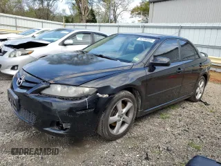 2008 Mazda 6 i Sport VE with VIN 1YVHP80C085M46018, listed as a Copart auction lot 52190595 with 169,729 mi miles and Salvage Title. Bid and sale history available at carsss.com. Image 1.
