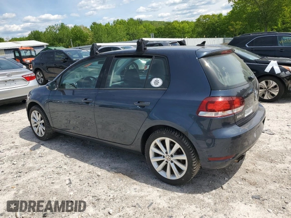 2013 Volkswagen Golf TDI w/Sunroof & Nav z VIN WVWNM7AJ9DW125303, wystawiony jako Copart lot #57137025 z przebiegiem 68 021 mil mil oraz Czysty tytuł • Clean title. Historia ofert i sprzedaży dostępna na DreamBid. Obrazek 2.