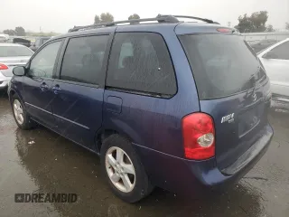2003 Mazda MPV LX with VIN JM3LW28J730370748, listed as a Copart auction lot 45080795 with 185,696 mi miles and Clean Title. Bid and sale history available at carsss.com. Image 2.