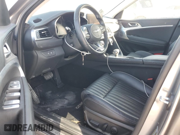2022 Genesis G70 2.0T with VIN KMTG34TA3NU101875, listed as a Copart auction lot 84599834 with 20,997 mi miles and Salvage Title. Bid and sale history available at DreamBid. Image 7.