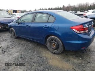 2013 Honda Civic LX with VIN 2HGFB2F43DH001916, listed as a Copart auction lot 54666895 with 127,158 mi miles and Salvage title. Bid and sale history available at DreamBid. Image 2.