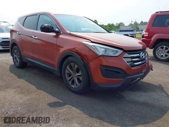 2014 Hyundai Santa Fe z VIN 5XYZTDLB0EG208769, wystawiony jako IAAI lot #42485411 z przebiegiem 82 173 mil mil oraz . Historia ofert i sprzedaży dostępna na DreamBid. Obrazek 1.