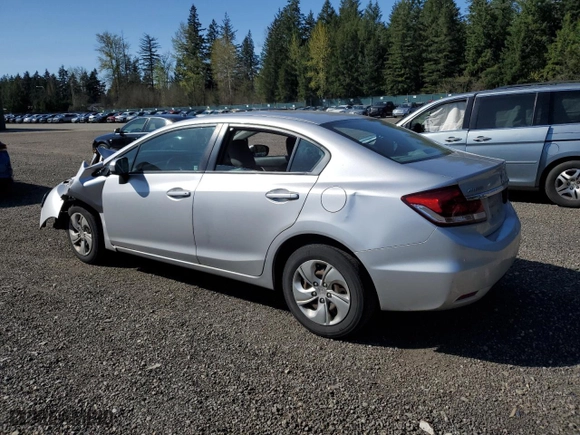 2015 Honda Civic Sedan LX with VIN 19XFB2F52FE275551, listed as a Copart auction lot 53150535 with 113,041 mi miles and Salvage Title. Bid and sale history available at carsss.com. Image 2.