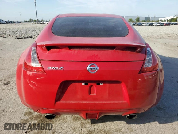 2014 Nissan 370Z with VIN JN1AZ4EHXEM631132, listed as a Copart auction lot 53753545 with 19,276 mi miles and Salvage Title. Bid and sale history available at carsss.com. Image 6.