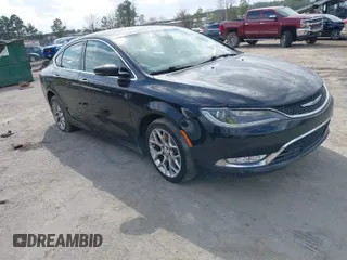 2015 Chrysler 200 C with VIN 1C3CCCEG2FN610445, listed as a IAAI auction lot 41759325 with 143,620 mi miles. Bid and sale history available at carsss.com. Image 1.