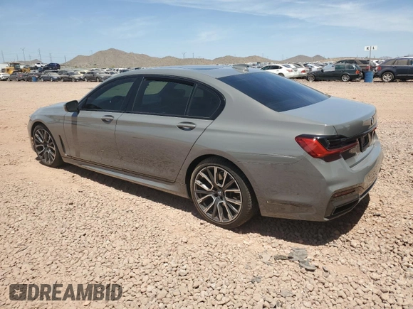 2022 BMW 7 Series 740i with VIN WBA7T2C01NCG99089, listed as a Copart auction lot 58748775 with 40,533 mi miles and Salvage title. Bid and sale history available at DreamBid. Image 2.