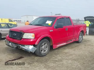 2005 Ford F-150 XLT with VIN 1FTPX12595FA94912, listed as a IAAI auction lot 41545152 with 374,589 mi miles. Bid and sale history available at carsss.com. Image 2.