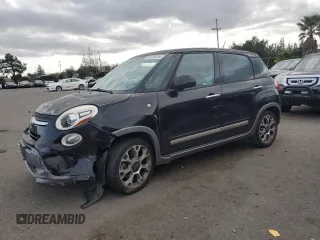 2014 FIAT 500L Trekking with VIN ZFBCFADH5EZ015259, listed as a Copart auction lot 86390284 with 83,607 mi miles and Salvage Title. Bid and sale history available at DreamBid. Image 1.