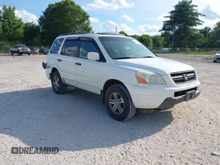 2005 Honda Pilot EX-L with VIN 5FNYF185X5B012415, listed as a IAAI auction lot 42395828 with 246,342 mi miles and . Bid and sale history available at DreamBid. Image 1.