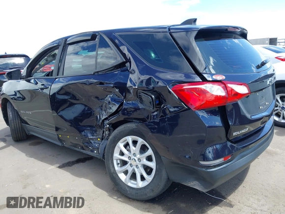 2020 Chevrolet Equinox LS with VIN 3GNAXHEVXLS596886, listed as a IAAI auction lot 42031935 with 98,693 mi miles and . Bid and sale history available at DreamBid. Image 6.