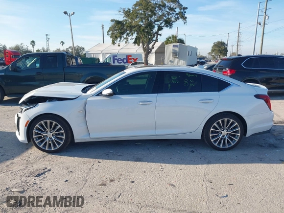 2024 Cadillac CT5 Premium Luxury with VIN 1G6DN5RK4R0130576, listed as a IAAI auction lot 41475020 with 2,201 mi miles and . Bid and sale history available at DreamBid. Image 14.