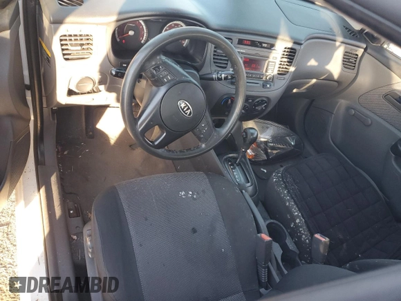 2010 Kia Rio LX with VIN KNADH4A35A6691869, listed as a Copart auction lot 42025785 with 126,381 mi miles and Salvage Title. Bid and sale history available at carsss.com. Image 8.