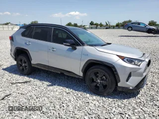 2021 Toyota RAV4 Hybrid XSE with VIN 2T3E6RFV4MW017302, listed as a Copart auction lot 57397275 with 15,544 mi miles and Salvage title. Bid and sale history available at DreamBid. Image 4.