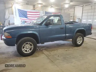 2004 Dodge Dakota z VIN 1D7GG16KX4S700391, wystawiony jako Copart lot #52521875 z przebiegiem 155 412 mil mil oraz Szkoda całkowita • Salvage title. Historia ofert i sprzedaży dostępna na DreamBid. Obrazek 1.