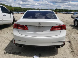 2020 Acura TLX Technology with VIN 19UUB2F43LA004089, listed as a Copart auction lot 56163775 with 56,653 mi miles and Salvage title. Bid and sale history available at DreamBid. Image 6.