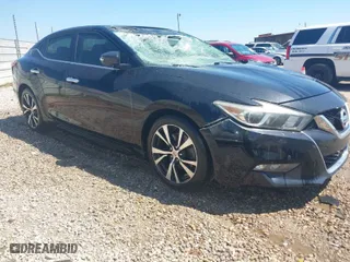 2018 Nissan Maxima SL with VIN 1N4AA6AP8JC367136, listed as a IAAI auction lot 41857921 with 194,842 mi miles. Bid and sale history available at carsss.com. Image 1.