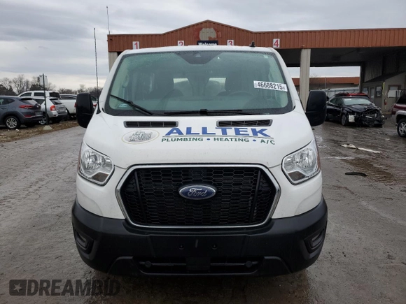 2021 Ford Transit Cargo с VIN 1FTBR1Y84MKA43992, выставлен на аукционе Copart как лот 54079785 с пробегом 66 124 миль миль и Списание • Salvage title. История ставок и продаж доступна на DreamBid. Изображение 5.
