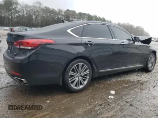 2018 Genesis G80 3.8L with VIN KMHGN4JE5JU236392, listed as a Copart auction lot 45579204 with 89,226 mi miles and . Bid and sale history available at carsss.com. Image 3.