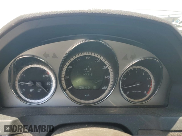 2011 Mercedes-Benz C 300 Sport with VIN WDDGF5EB8BR185097, listed as a Copart auction lot 62524365 with 166,313 mi miles and Salvage title. Bid and sale history available at DreamBid. Image 9.