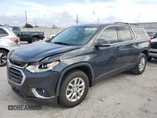 2021 Chevrolet Traverse LT Cloth with VIN 1GNERGKW1MJ165522, listed as a Copart auction lot 74802984 with 80,523 mi miles and Salvage Title. Bid and sale history available at carsss.com. Image 1.