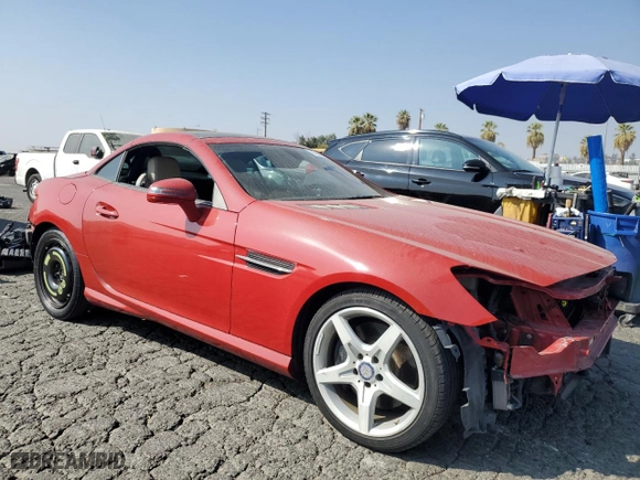 2014 Mercedes-Benz SLK-Class SLK 250 with VIN WDDPK4HA2EF088590, listed as a Copart auction lot 75963374 with NaN miles and Salvage Title. Bid and sale history available at carsss.com. Image 4.