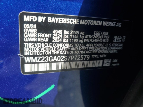 2025 MINI Countryman S z VIN WMZ23GA02S7P72579, wystawiony jako Copart lot #54301755 z przebiegiem 7 672 mil mil oraz Szkoda całkowita • Salvage title. Historia ofert i sprzedaży dostępna na DreamBid. Obrazek 12.