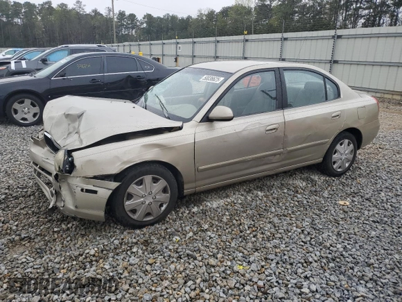 2003 Hyundai Elantra GLS z VIN KMHDN45D43U663926, wystawiony jako Copart lot #50036625 z przebiegiem 152 174 mil mil oraz Szkoda całkowita • Salvage title. Historia ofert i sprzedaży dostępna na DreamBid. Obrazek 1.