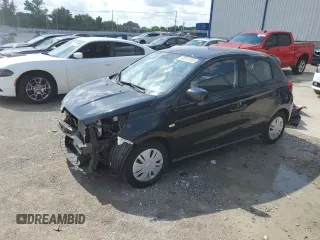 2017 Mitsubishi Mirage ES with VIN ML32A3HJ0HH009818, listed as a Copart auction lot 60812065 with 75,273 mi miles and Salvage title. Bid and sale history available at DreamBid. Image 1.