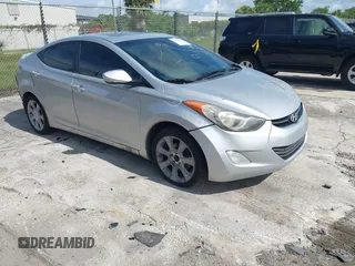 2013 Hyundai Elantra GLS with VIN KMHDH4AE4DU703817, listed as a IAAI auction lot 42377070 with 193,951 mi miles and . Bid and sale history available at DreamBid. Image 1.