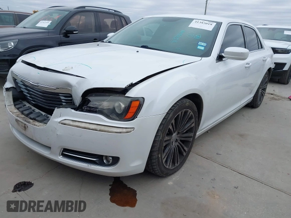 2013 Chrysler 300 with VIN 2C3CCABG5DH711719, listed as a IAAI auction lot 41383018 with 191,863 mi miles. Bid and sale history available at carsss.com. Image 2.