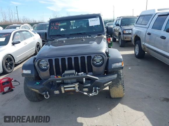2020 Jeep Wrangler Unlimited Sport S z VIN 1C4HJXDN3LW155884, wystawiony jako IAAI lot #41868363 z przebiegiem 82 901 mil mil oraz . Historia ofert i sprzedaży dostępna na DreamBid. Obrazek 12.