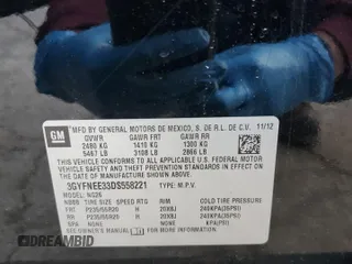 2013 Cadillac SRX Premium Collection with VIN 3GYFNEE33DS558221, listed as a Copart auction lot 51154115 with Not provided miles and Salvage title. Bid and sale history available at DreamBid. Image 12.
