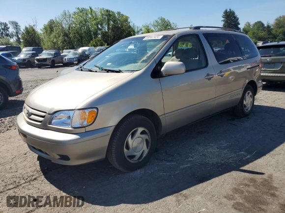 2002 Toyota Sienna LE with VIN 4T3ZF13C32U463654, listed as a Copart auction lot 68852404 with 199,094 mi miles and Salvage Title. Bid and sale history available at carsss.com. Image 1.