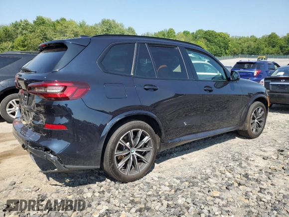 2023 BMW X5 xDrive40i with VIN 5UXCR6C09P9N95517, listed as a Copart auction lot 58315095 with Not provided miles and Salvage title. Bid and sale history available at DreamBid. Image 3.