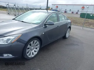 2011 Buick Regal CXL Turbo TO6 with VIN W04G05GV4B1088006, listed as a IAAI auction lot 42070908 with 105,970 mi miles. Bid and sale history available at carsss.com. Image 12.