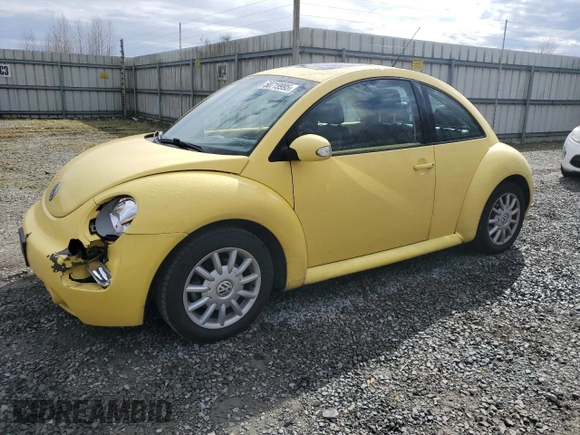 2005 Volkswagen New Beetle Coupe GLS with VIN 3VWCK31C35M412352, listed as a Copart auction lot 50719995 with 110,502 mi miles and Salvage Title. Bid and sale history available at carsss.com. Image 1.