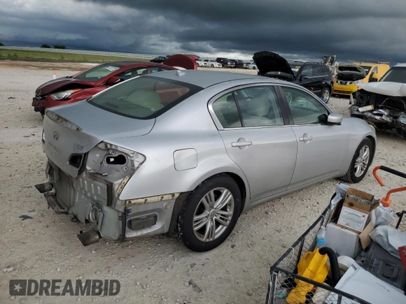 2013 Infiniti G37 Journey with VIN JN1CV6AP0DM714466, listed as a Copart auction lot 54339675 with 169,275 mi miles and Salvage Title. Bid and sale history available at DreamBid. Image 3.