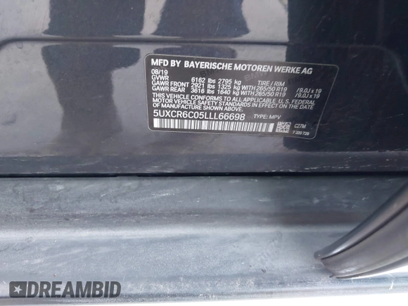 2020 BMW X5 xDrive40i с VIN 5UXCR6C05LLL66698, выставлен на аукционе IAAI как лот 42210172 с пробегом 42 283 миль миль и . История ставок и продаж доступна на DreamBid. Изображение 9.