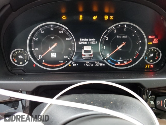 2017 BMW X6 xDrive35i with VIN 5UXKU2C36H0U30107, listed as a Copart auction lot 52102753 with 30,768 mi miles. Bid and sale history available at carsss.com. Image 9.