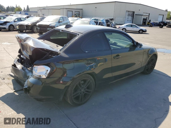 2008 BMW 1 Series 128i with VIN WBAUP93518VF47866, listed as a Copart auction lot 70322894 with Not provided miles and Salvage title. Bid and sale history available at DreamBid. Image 3.