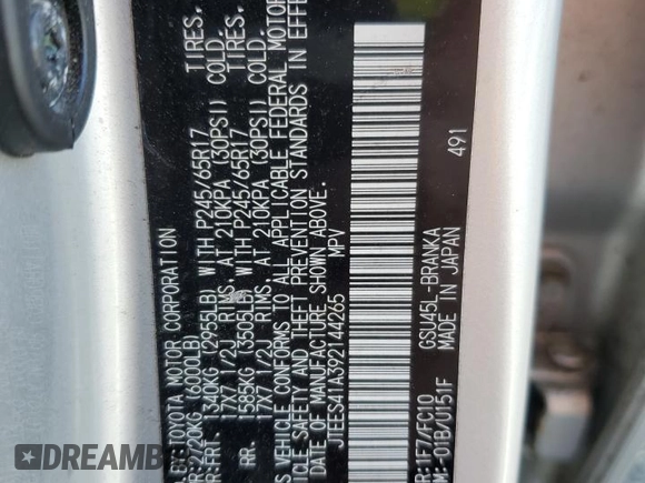 2009 Toyota Highlander z VIN JTEES41A392144265, wystawiony jako Copart lot #57473515 z przebiegiem 154 442 mil mil oraz Szkoda całkowita • Salvage title. Historia ofert i sprzedaży dostępna na DreamBid. Obrazek 13.