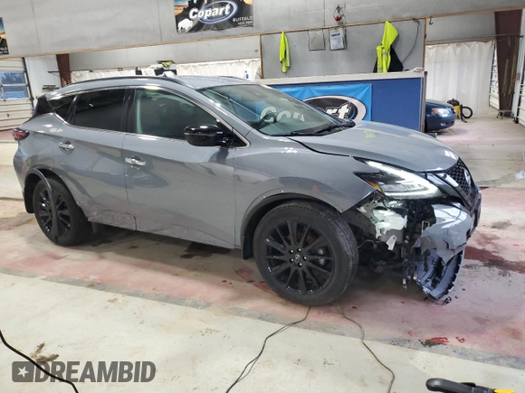 2023 Nissan Murano SV z VIN 5N1AZ2BS7PC101125, wystawiony jako Copart lot #53111325 z przebiegiem 16 590 mil mil oraz Szkoda całkowita • Salvage title. Historia ofert i sprzedaży dostępna na DreamBid. Obrazek 4.