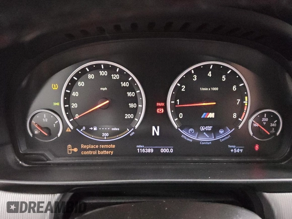 2013 BMW M5 with VIN WBSFV9C53DD096060, listed as a Copart auction lot 49504355 with 116,389 mi miles and Clean Title. Bid and sale history available at carsss.com. Image 9.