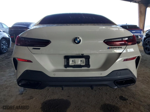 2020 BMW 8 Series M850i with VIN WBAGV8C07LCD40839, listed as a Copart auction lot 87046124 with 41,880 mi miles and Salvage Title. Bid and sale history available at carsss.com. Image 6.