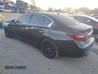 2018 Infiniti Q50 3.0t LUXE with VIN JN1EV7AP0JM365416, listed as a IAAI auction lot 41293065 with 65,339 mi miles. Bid and sale history available at carsss.com. Image 3.
