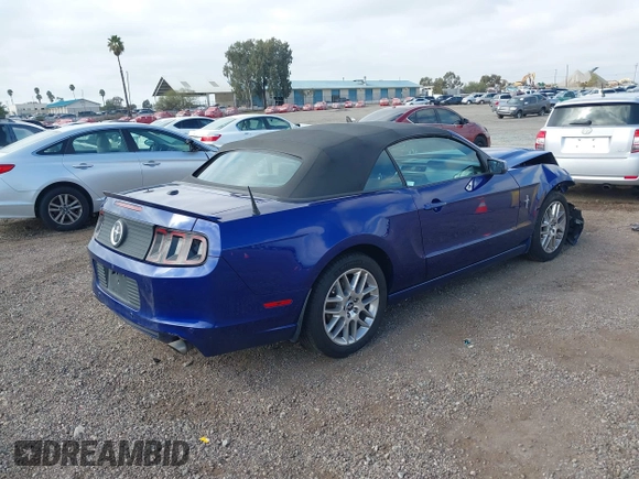 2013 Ford Mustang V6 with VIN 1ZVBP8EM2D5249971, listed as a IAAI auction lot 41501581 with 80,148 mi miles and . Bid and sale history available at DreamBid. Image 4.